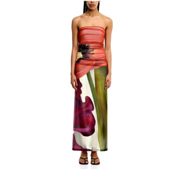 Significant Other Dresses & Skirts - Significant Other Women's Poppy Botanic The Sura Strapless Dress Size 20